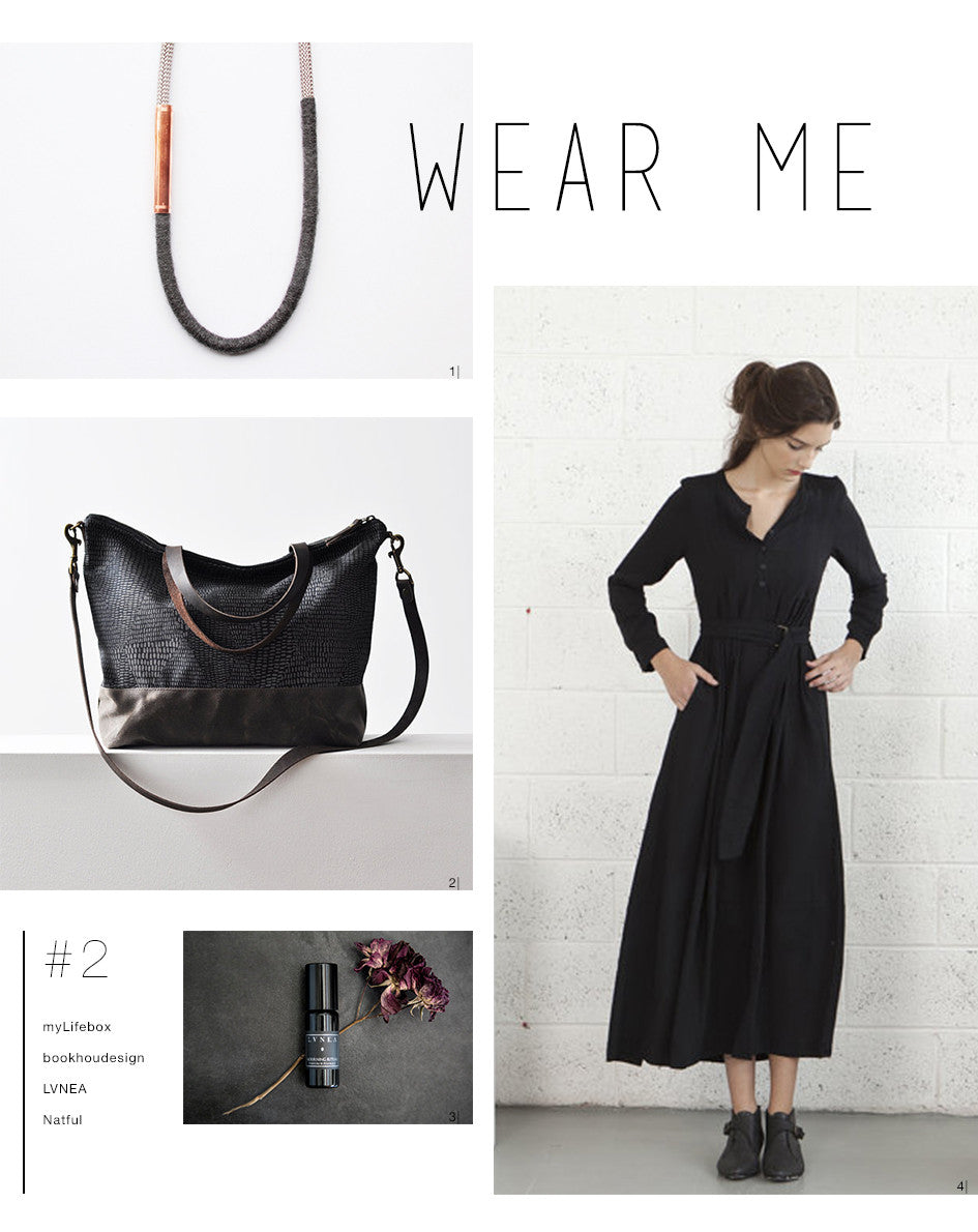 Wear Me #2: Black, Bag, Flowers