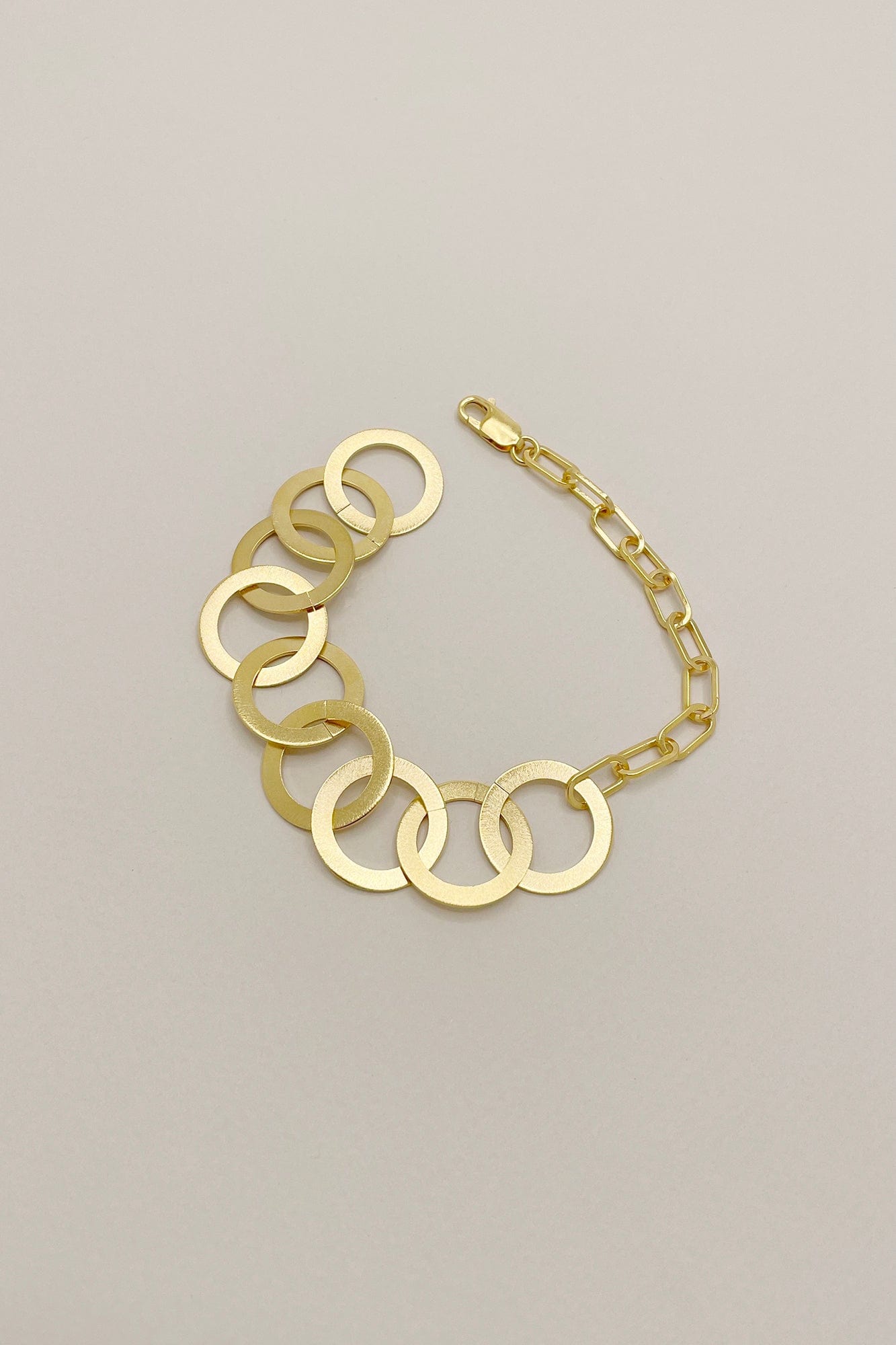 Circle Link Chain Bracelet - Gold Plated AR.M ANNA ROSA MOSCHOUTI