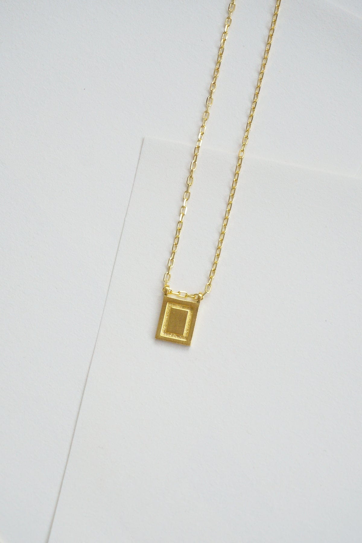 Initial Necklace - Gold Plated Gold / O AR.M ANNA ROSA MOSCHOUTI