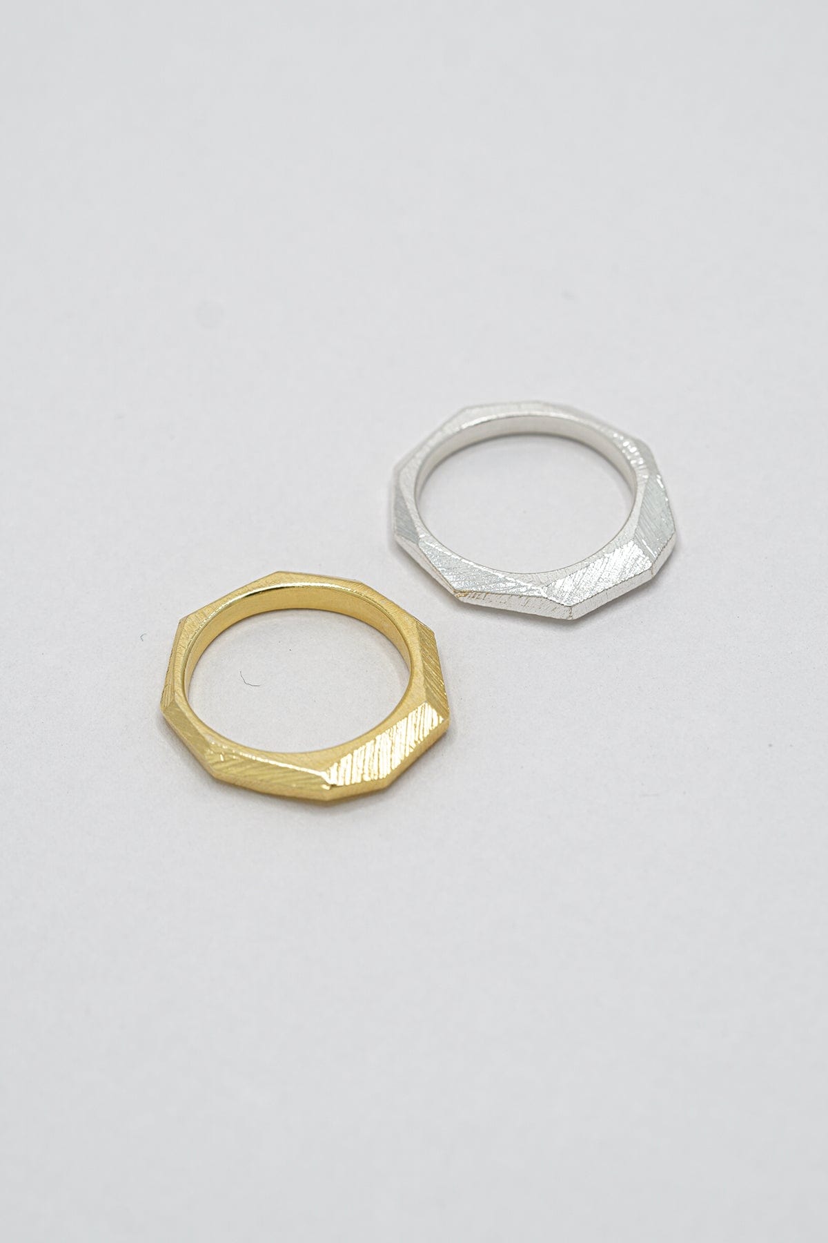 Facet Ring 01 - Gold Plated AR.M ANNA ROSA MOSCHOUTI