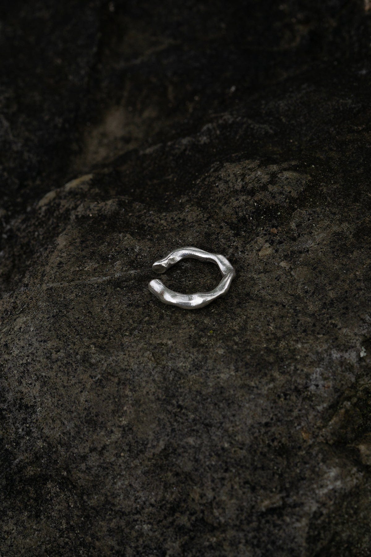 Fracture Ear Cuff - Silver