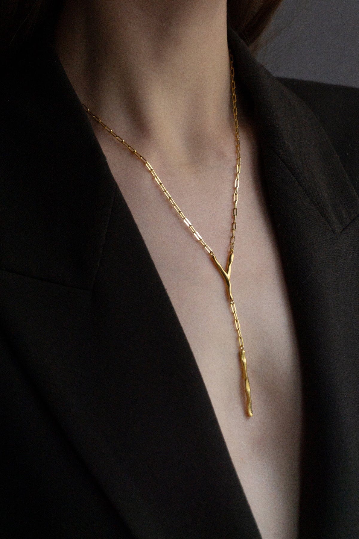 Gilt Paperclip Necklace - Gold Plated AR.M ANNA ROSA MOSCHOUTI
