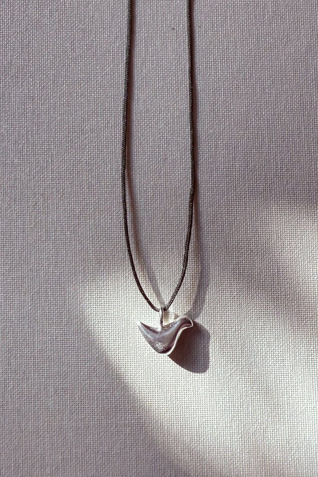 Guardian of Freedom Cord Necklace - Silver AR.M ANNA ROSA MOSCHOUTI