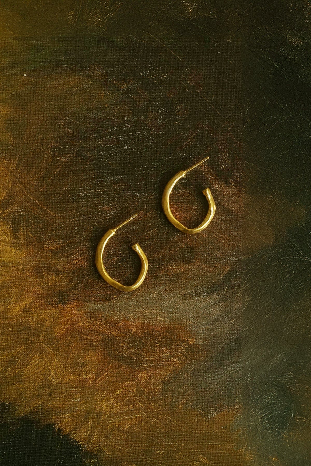 Mini Fracture Hoops - Gold Plated AR.M ANNA ROSA MOSCHOUTI