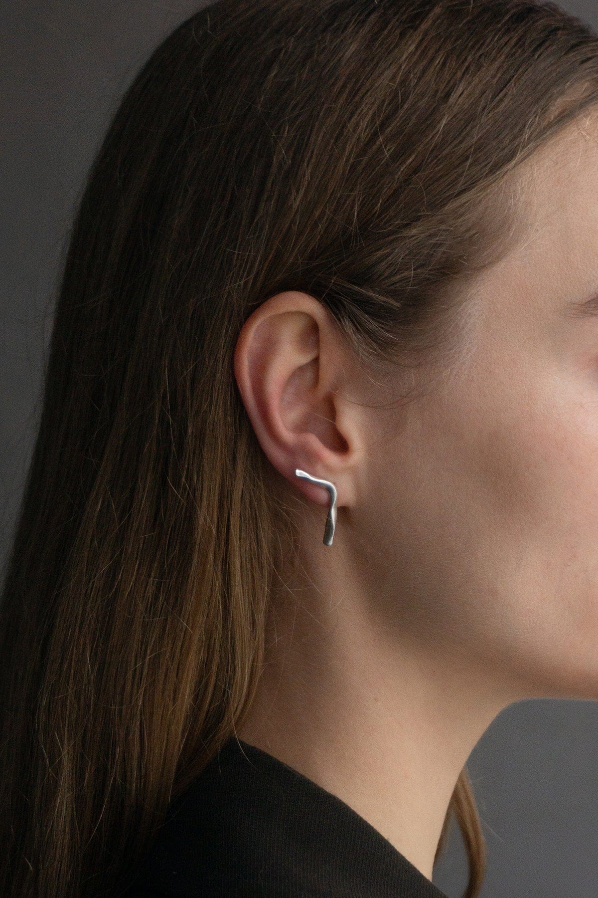 Minimal Gilt Earrings - Silver AR.M ANNA ROSA MOSCHOUTI