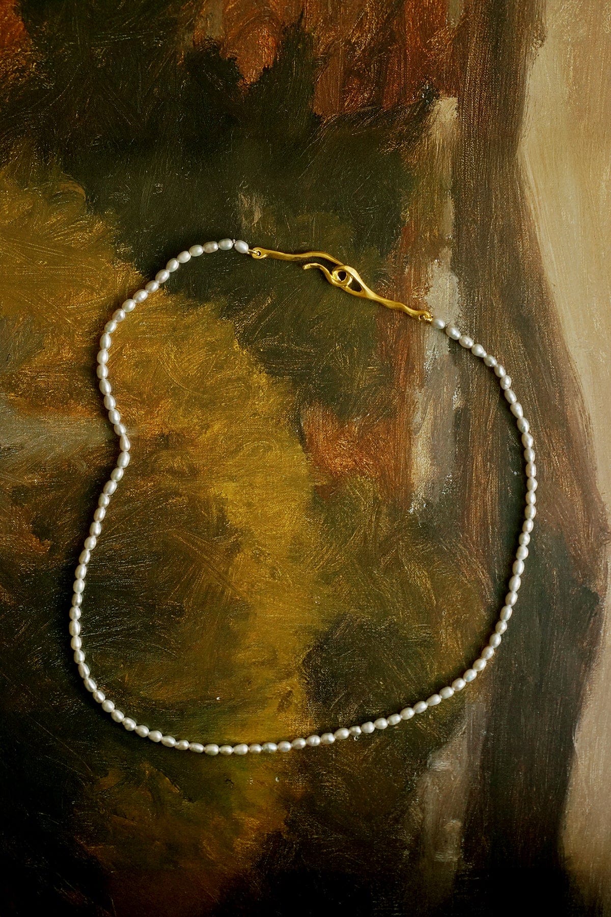 Oriana Pearl Necklace - Gold Plated AR.M ANNA ROSA MOSCHOUTI