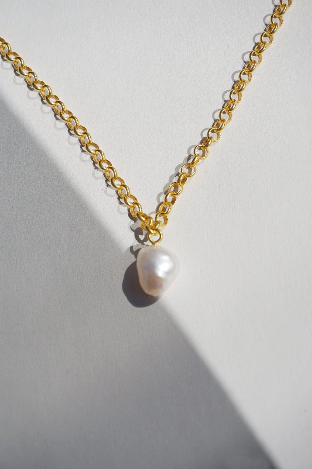 Baroque Pearl Necklace - Gold Plated AR.M ANNA ROSA MOSCHOUTI