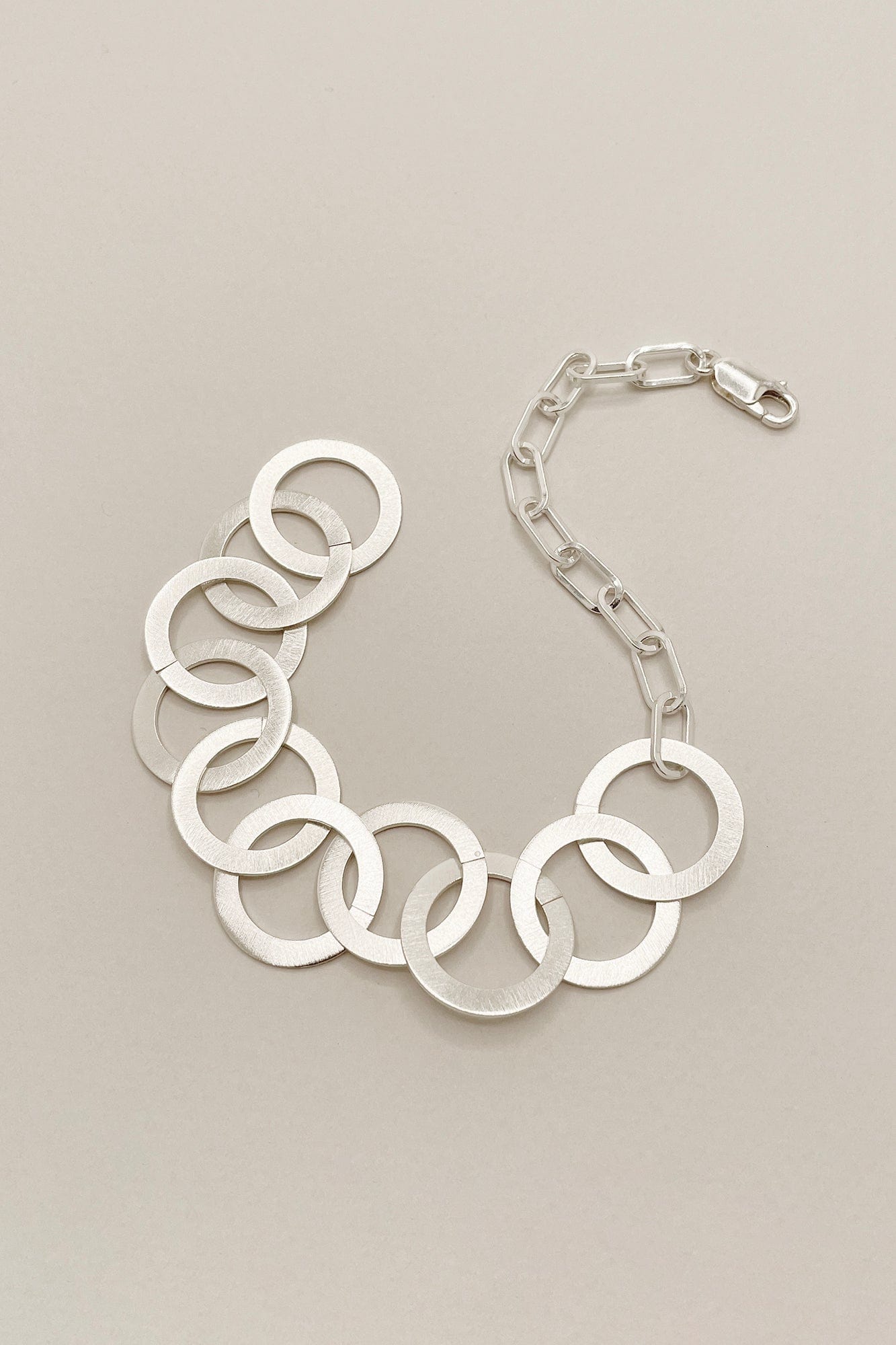 Circle Link Chain Bracelet - Silver AR.M ANNA ROSA MOSCHOUTI
