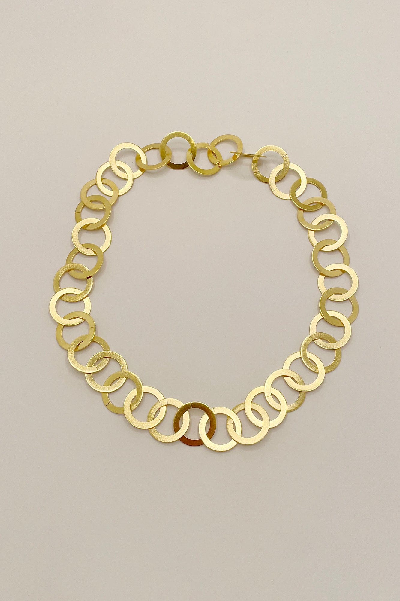 Circle Link Chain Necklace - Gold Plated AR.M ANNA ROSA MOSCHOUTI