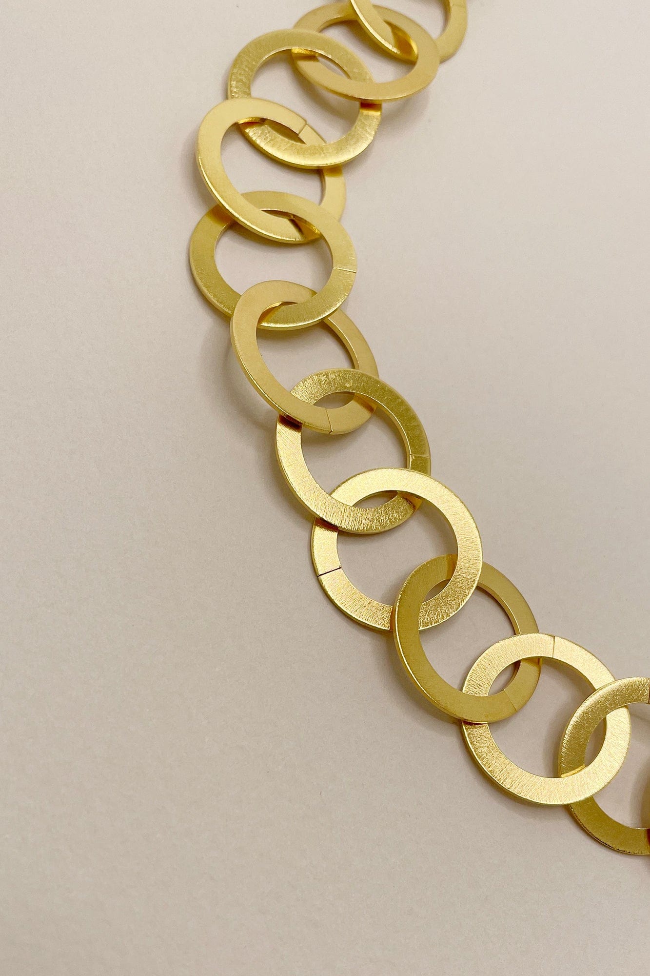 Circle Link Chain Necklace - Gold Plated AR.M ANNA ROSA MOSCHOUTI