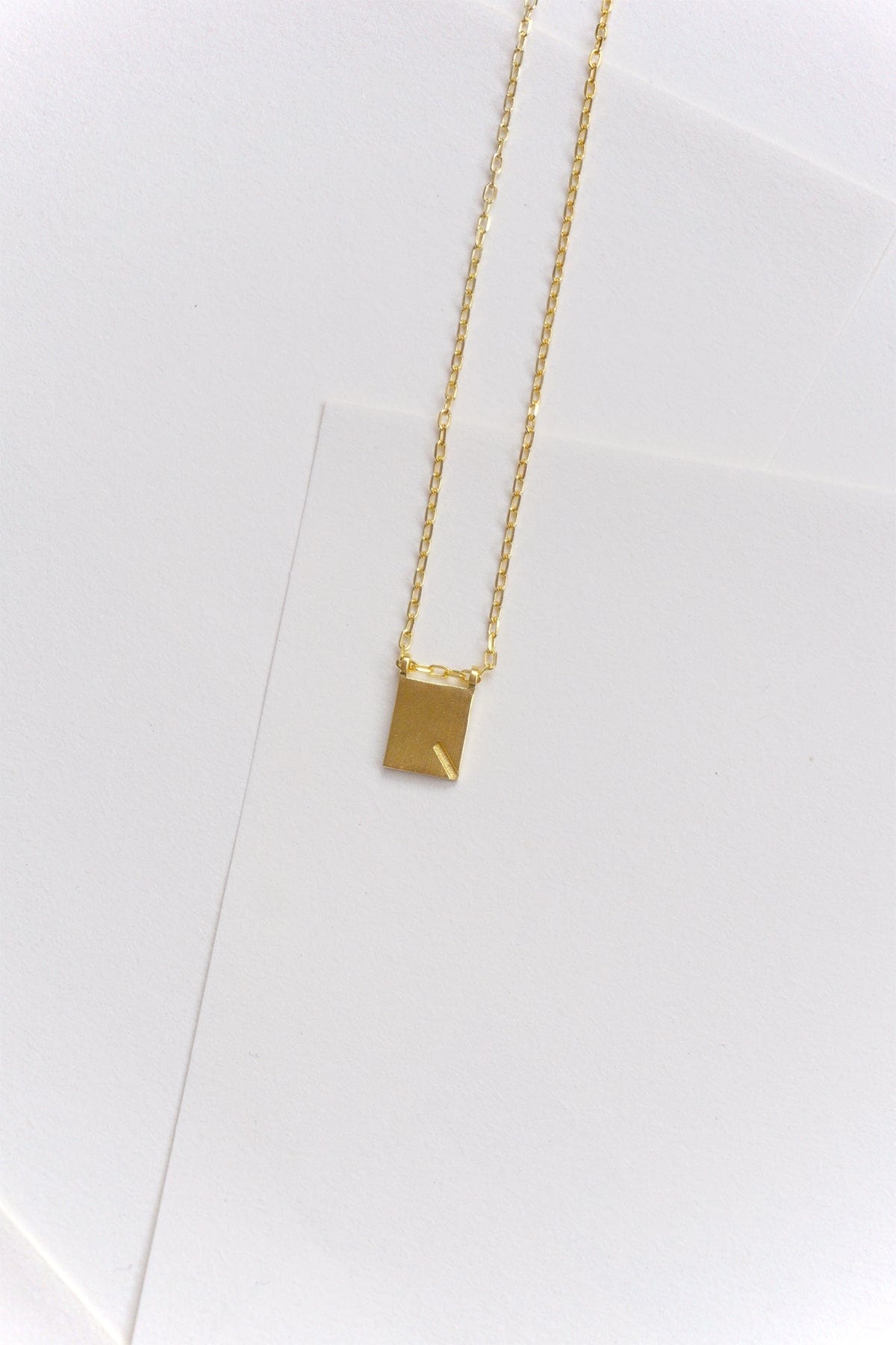 Initial Necklace - Gold Plated AR.M ANNA ROSA MOSCHOUTI