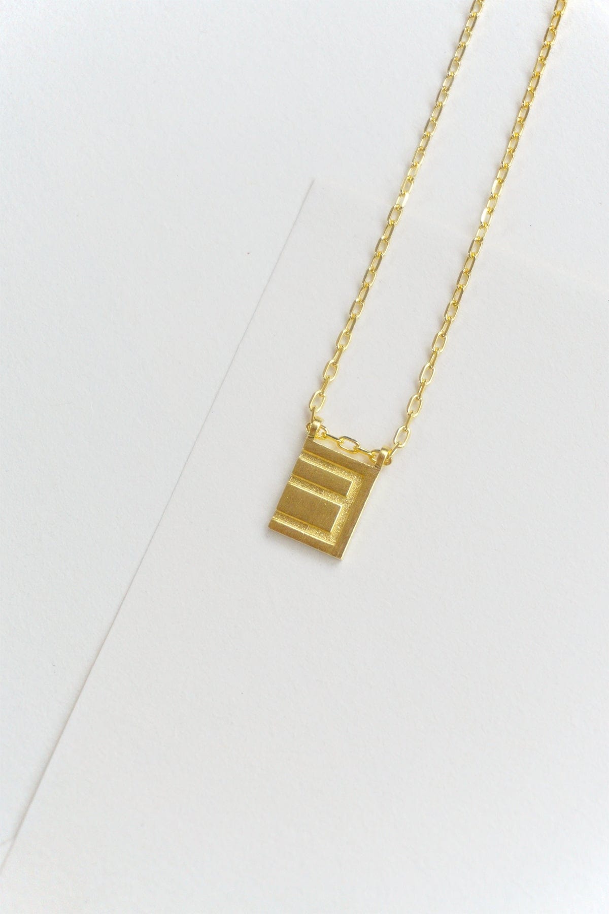 Initial Necklace - Gold Plated Gold / B AR.M ANNA ROSA MOSCHOUTI