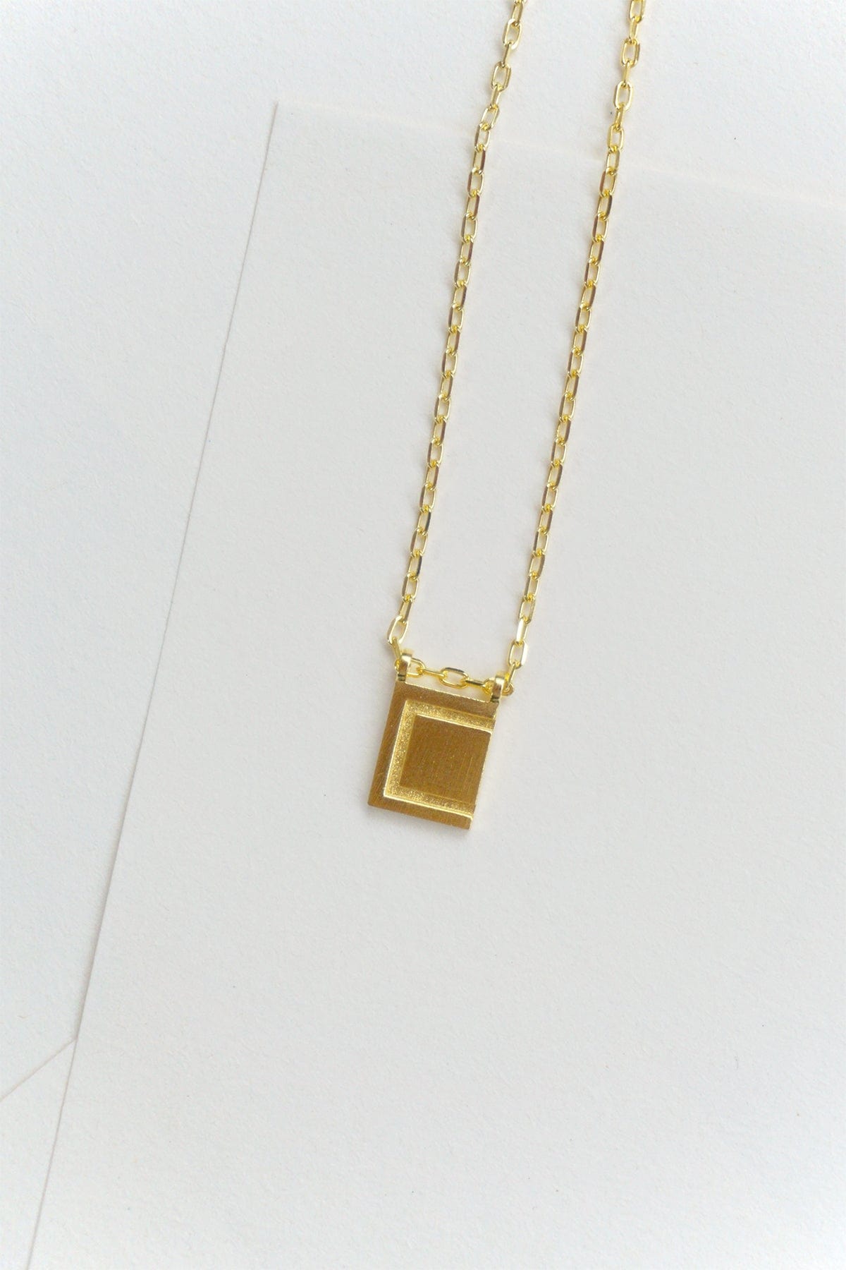 Initial Necklace - Gold Plated Gold / C AR.M ANNA ROSA MOSCHOUTI