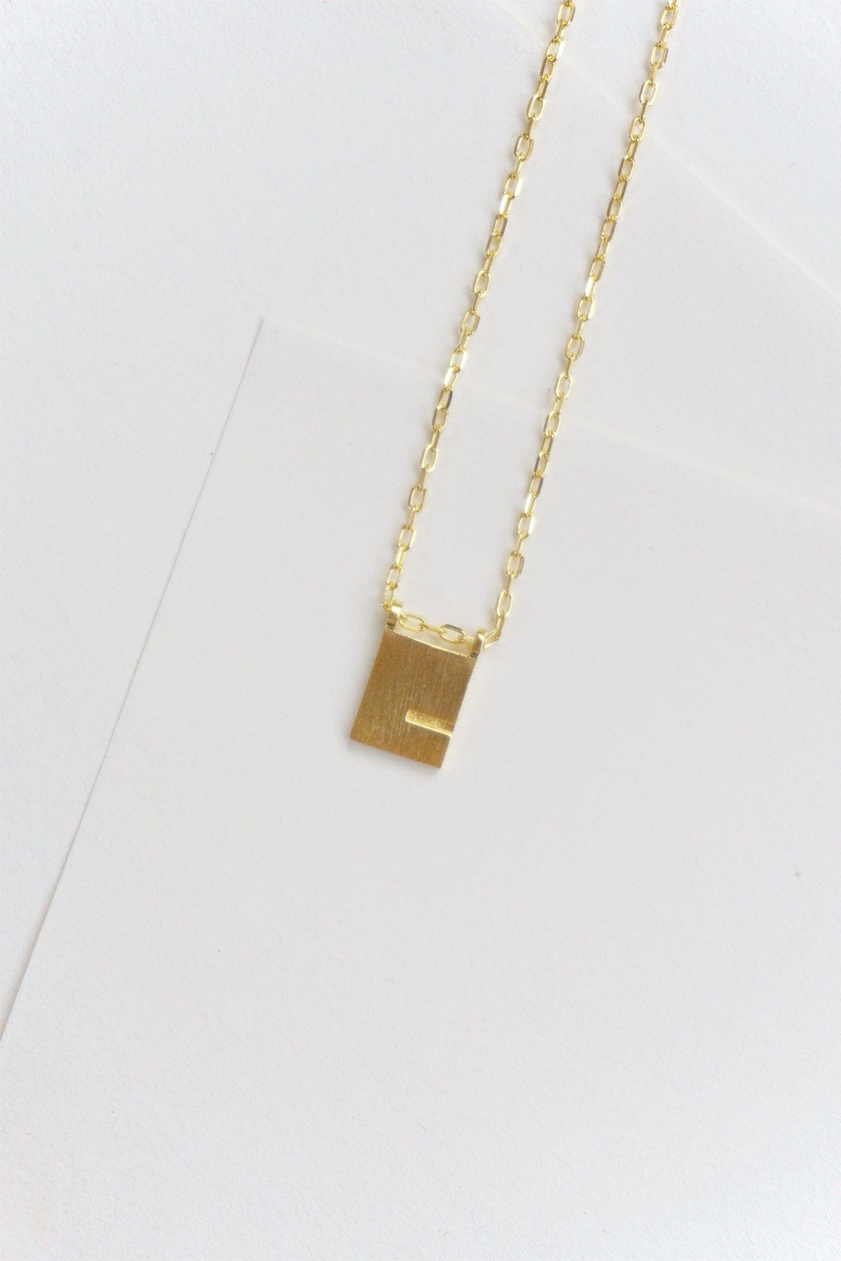 Initial Necklace - Gold Plated Gold / G AR.M ANNA ROSA MOSCHOUTI