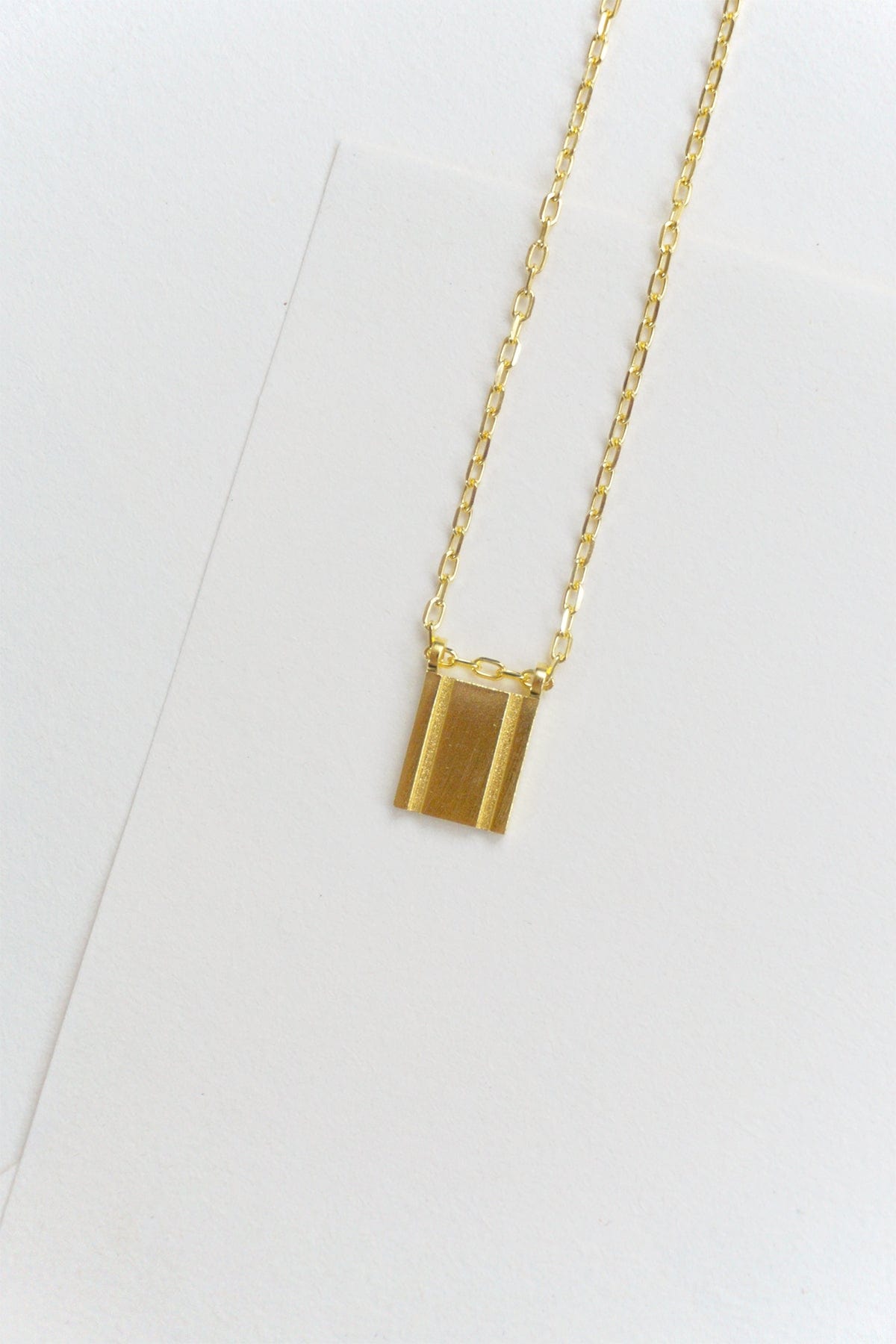 Initial Necklace - Gold Plated Gold / H AR.M ANNA ROSA MOSCHOUTI