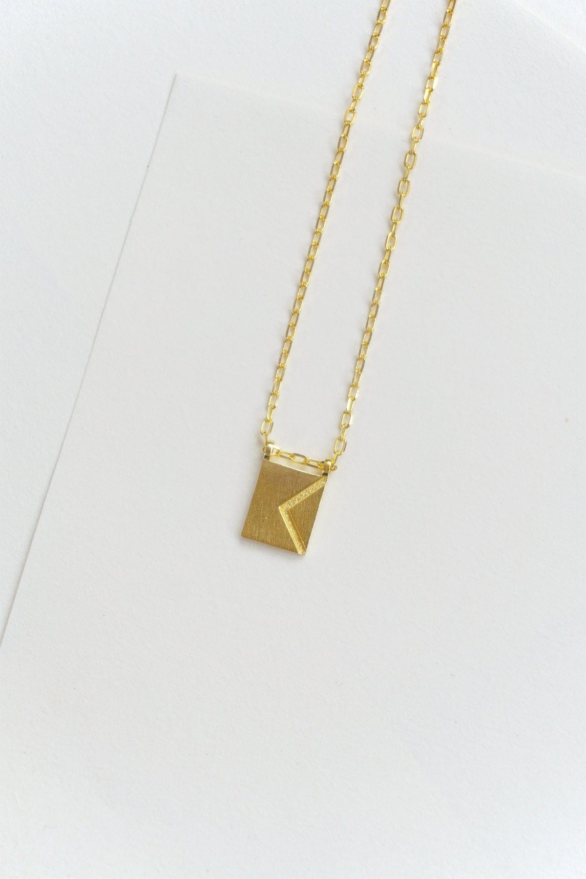 Initial Necklace - Gold Plated Gold / K AR.M ANNA ROSA MOSCHOUTI