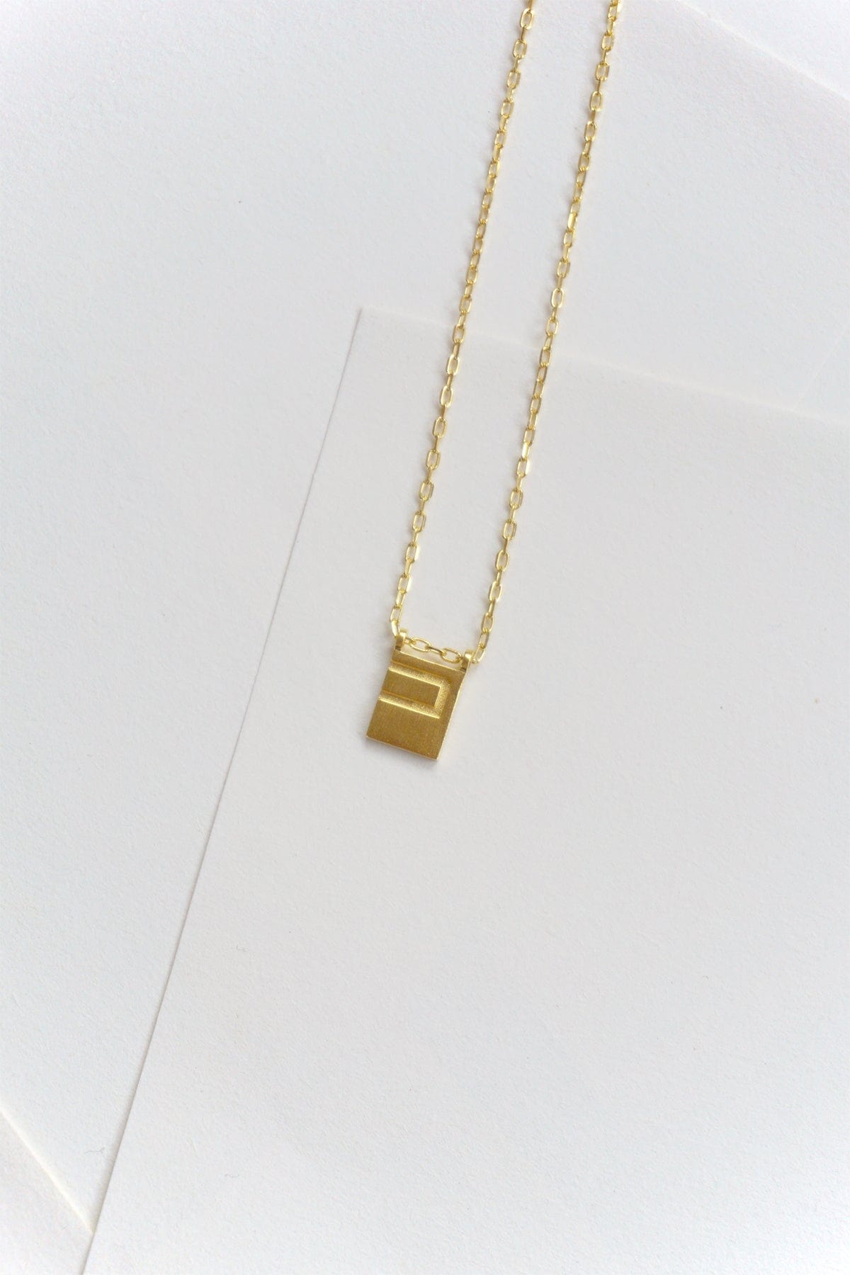 Initial Necklace - Gold Plated Gold / P AR.M ANNA ROSA MOSCHOUTI