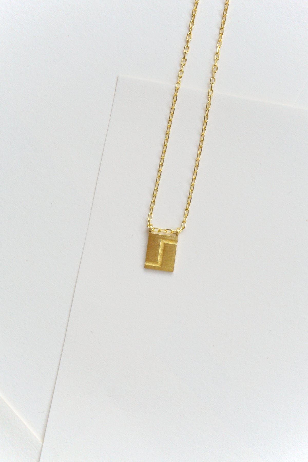 Initial Necklace - Gold Plated Gold / S AR.M ANNA ROSA MOSCHOUTI