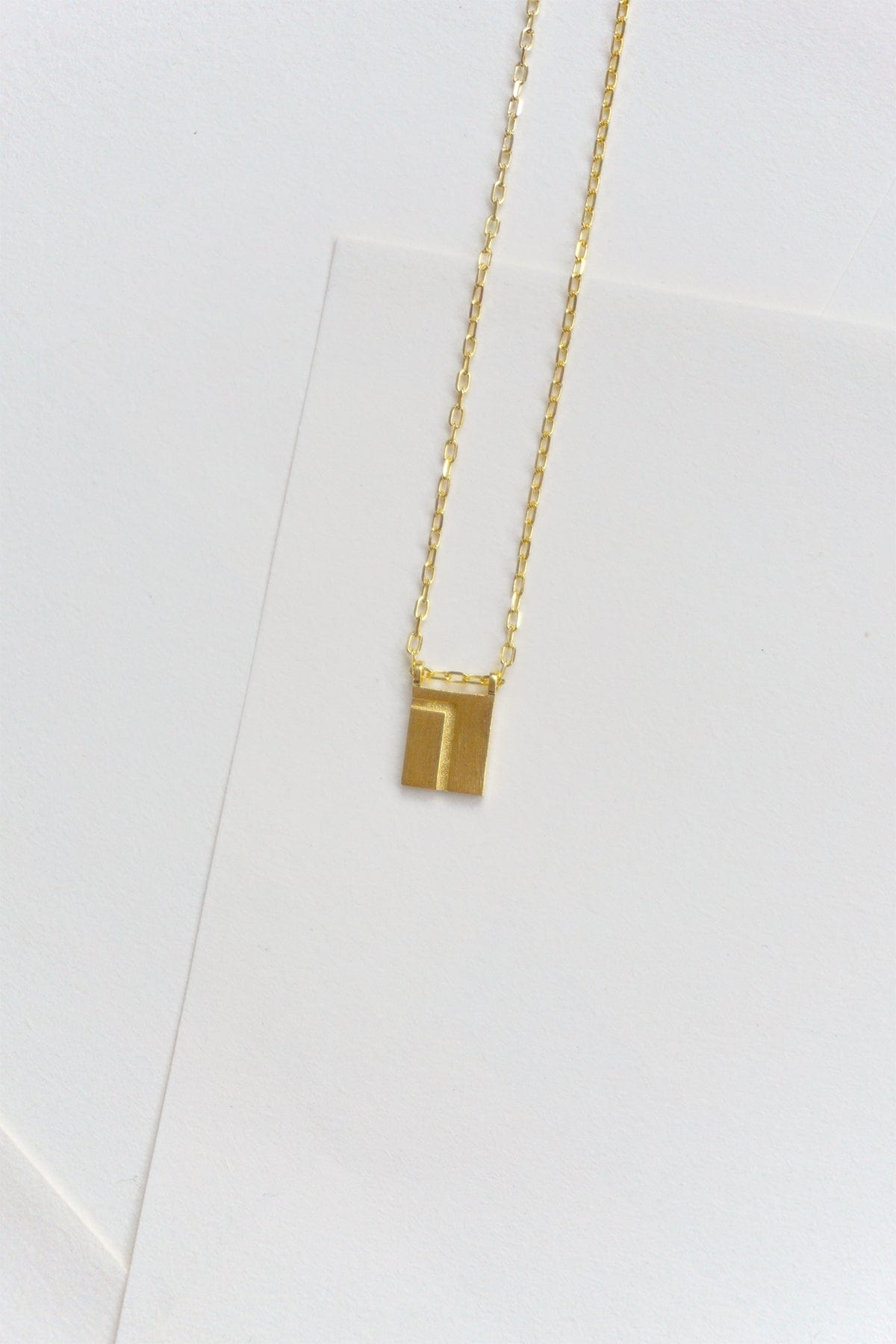 Initial Necklace - Gold Plated Gold / T AR.M ANNA ROSA MOSCHOUTI