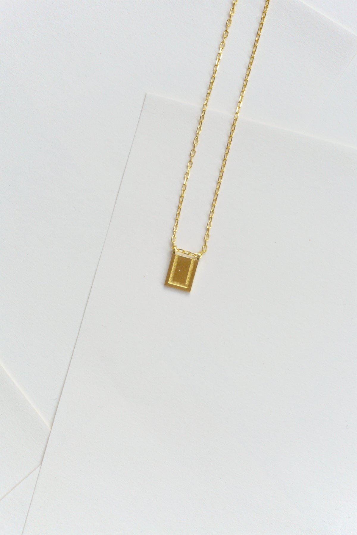 Initial Necklace - Gold Plated Gold / U AR.M ANNA ROSA MOSCHOUTI