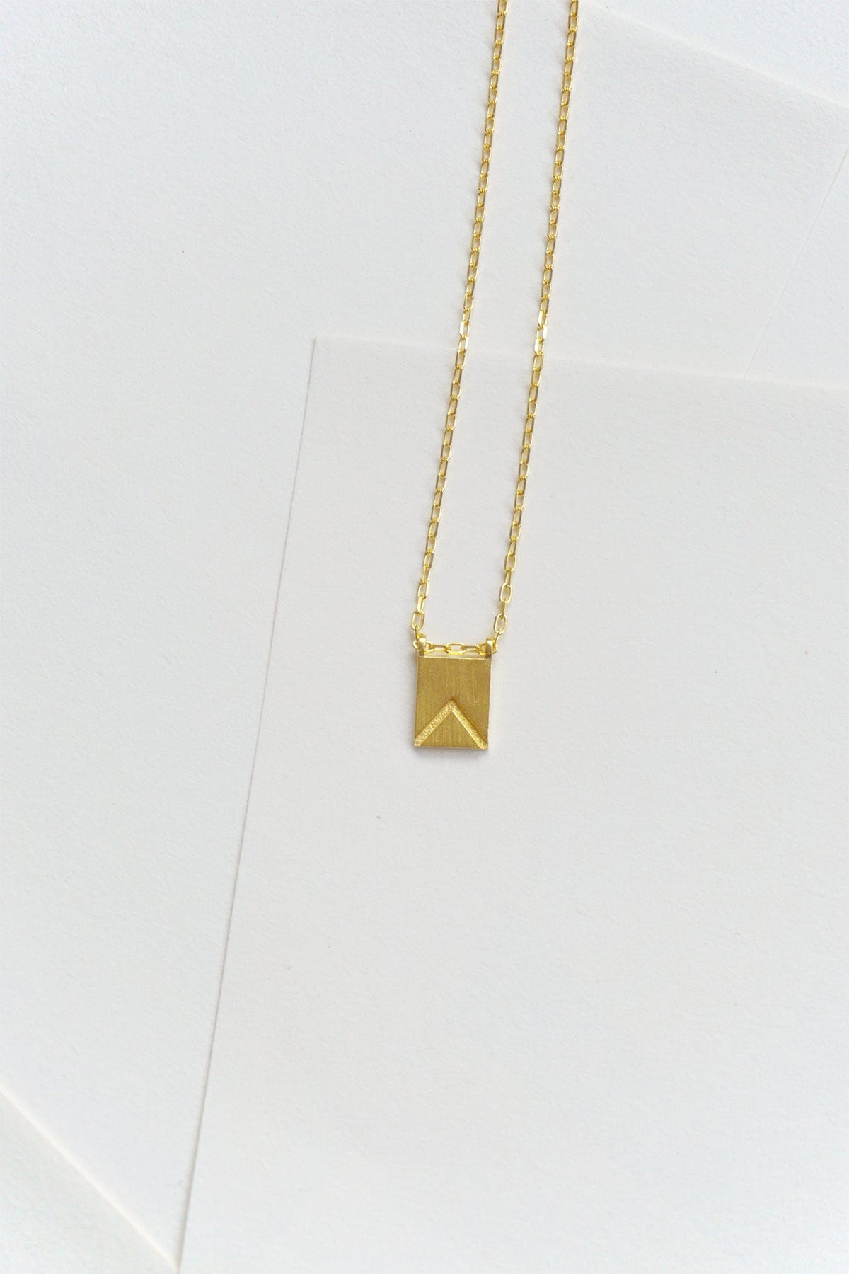 Initial Necklace - Gold Plated Gold / W AR.M ANNA ROSA MOSCHOUTI