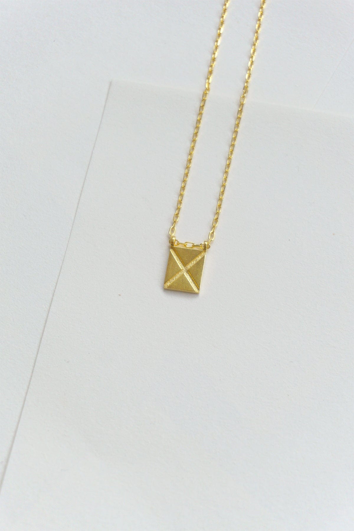 Initial Necklace - Gold Plated Gold / X AR.M ANNA ROSA MOSCHOUTI