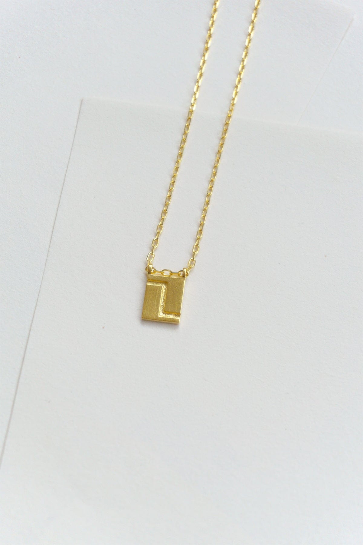 Initial Necklace - Gold Plated Gold / Z AR.M ANNA ROSA MOSCHOUTI