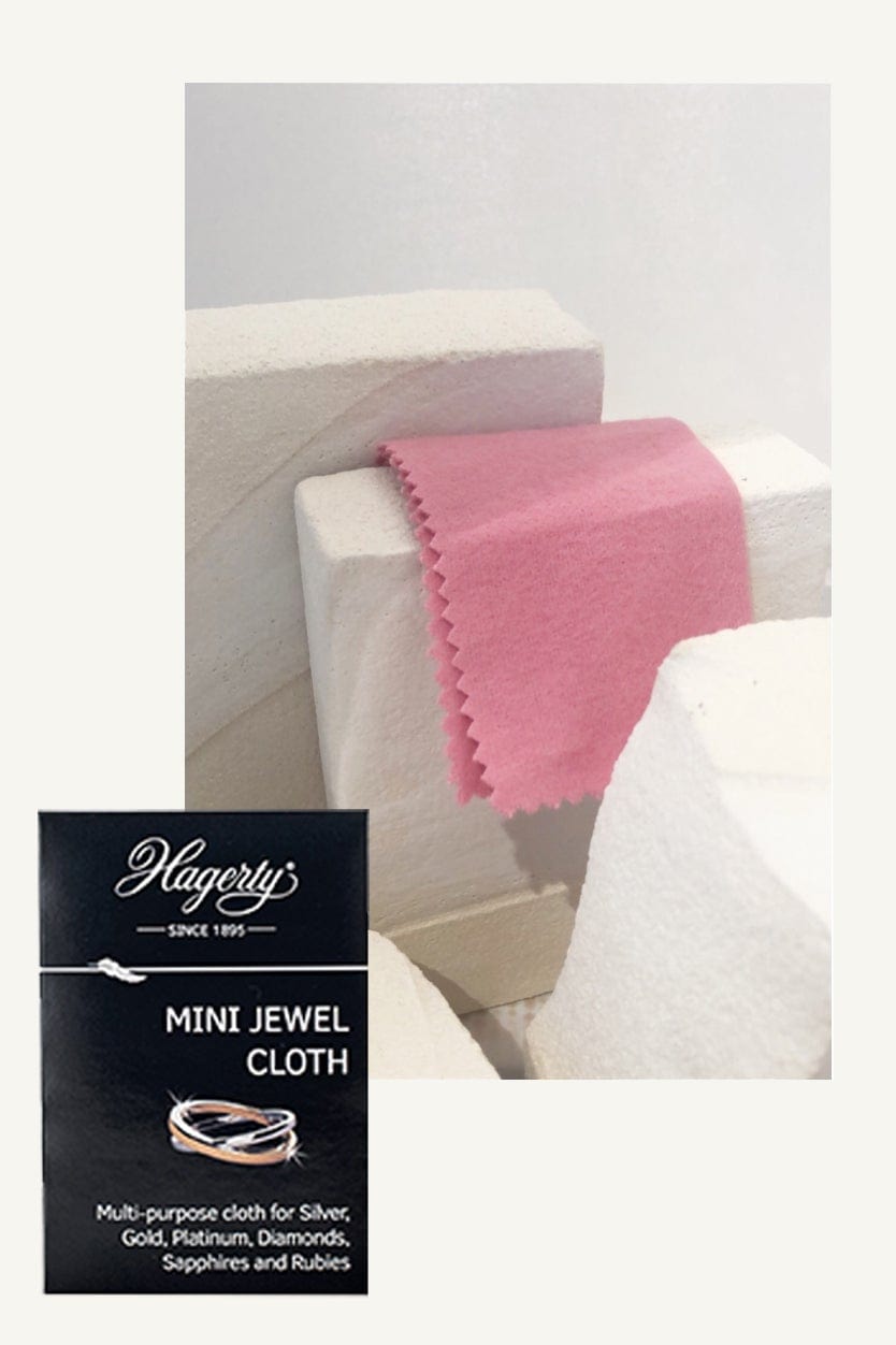Jewellery Cleaning Cloth Hagerty Mini Jewel Cloth for Silver, Gold,  Platinum, Diamonds, Sapphires and Rubies 