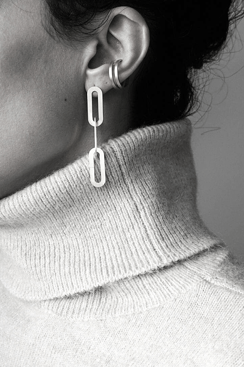Oval Link Earring - Silver AR.M ANNA ROSA MOSCHOUTI