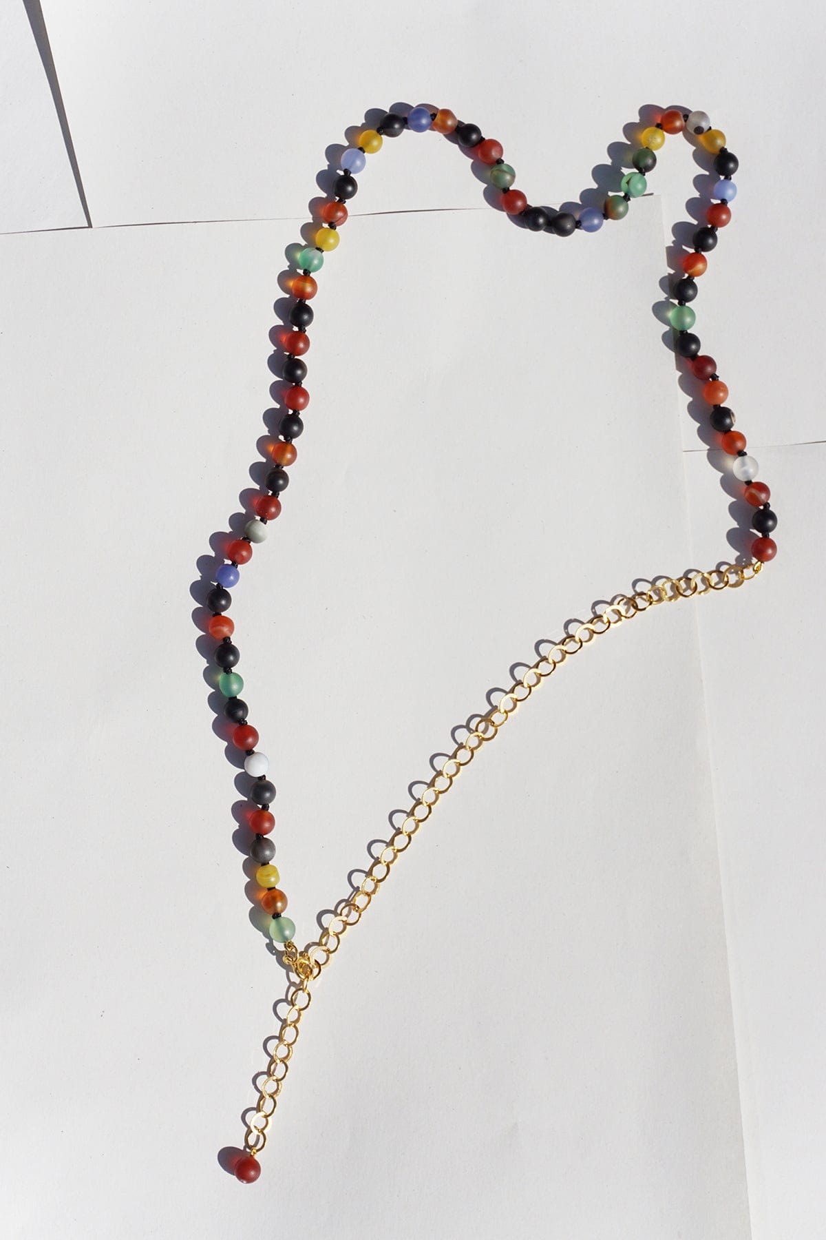 Rainbow Bead Chain Necklace AR.M ANNA ROSA MOSCHOUTI