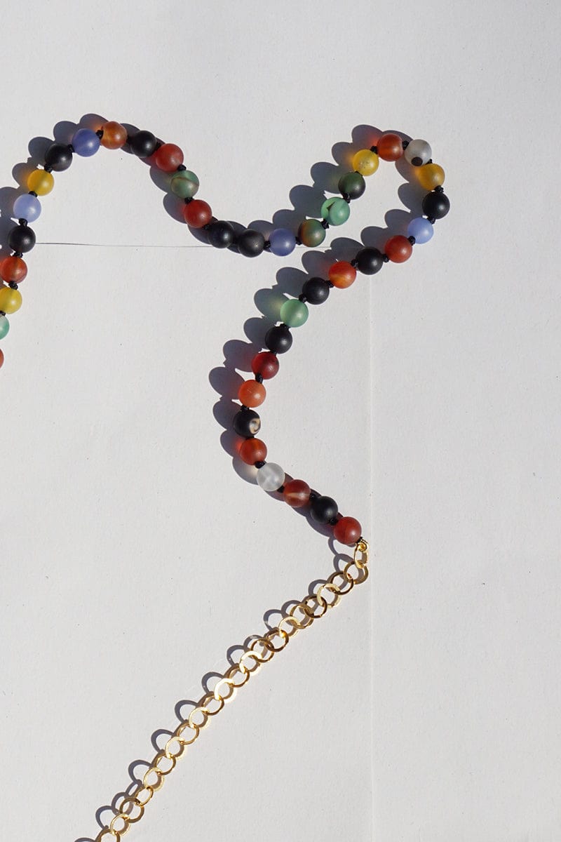 Rainbow Bead Chain Necklace AR.M ANNA ROSA MOSCHOUTI